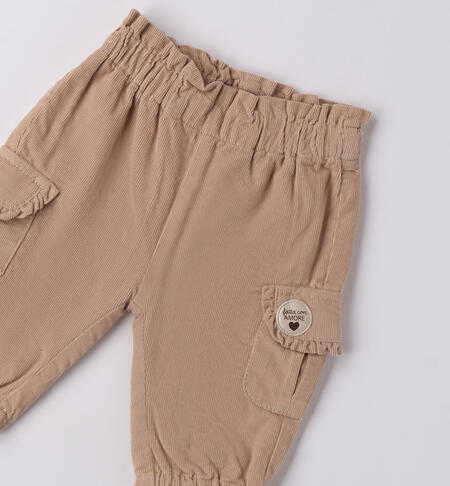 Pantaloni per bimba BEIGE-0927