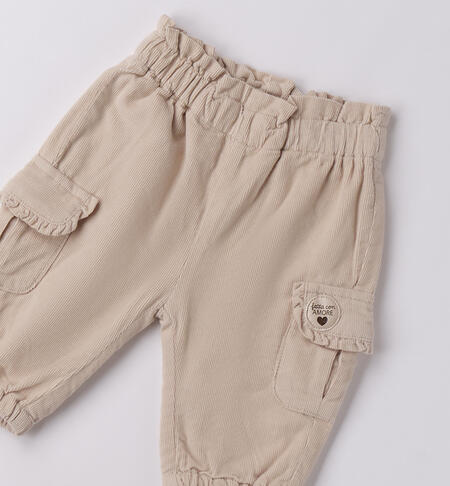 Pantaloni per bimba ECRU'-0164