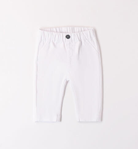 Baby boys' trousers WHITE