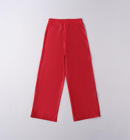 Pantaloni per ragazza larghi ROSSO-2244