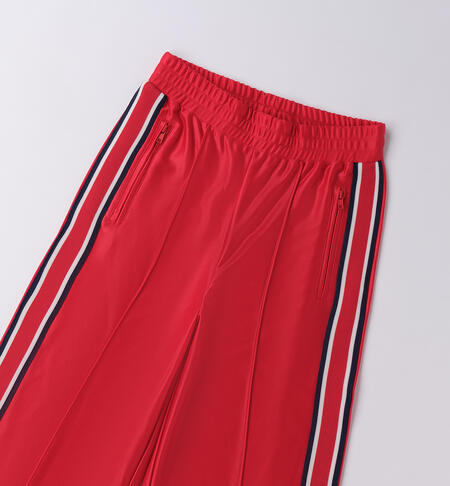Pantaloni per ragazza larghi ROSSO-2244