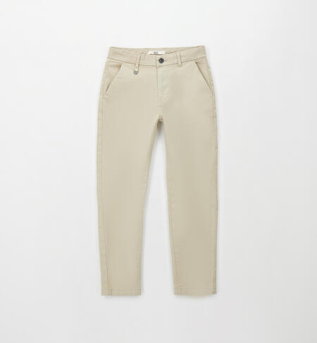 Smart trousers for boys BEIGE-0436