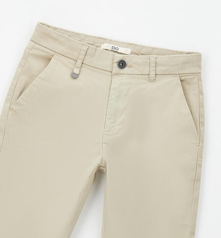 Smart trousers for boys BEIGE-0436