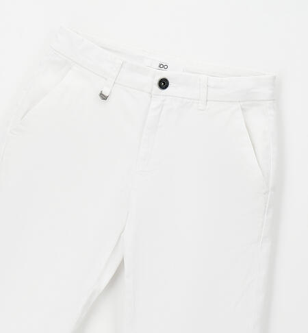 Pantaloni per ragazzo eleganti BIANCO-0113