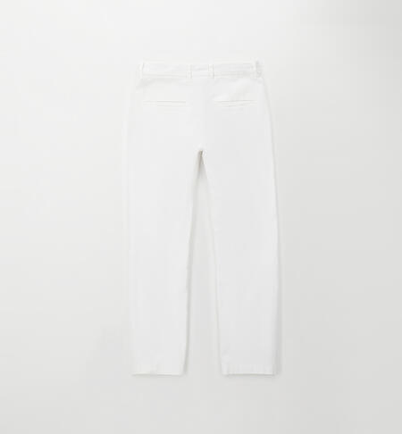 Pantaloni per ragazzo eleganti BIANCO-0113