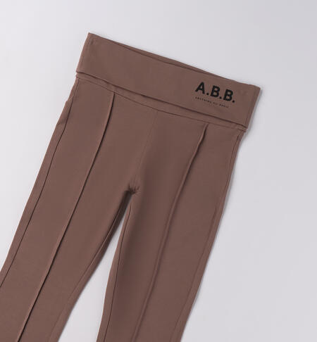 Pantaloni ragazza elasticizzati CACAO-0641