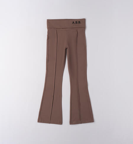 Pantaloni ragazza elasticizzati CACAO-0641