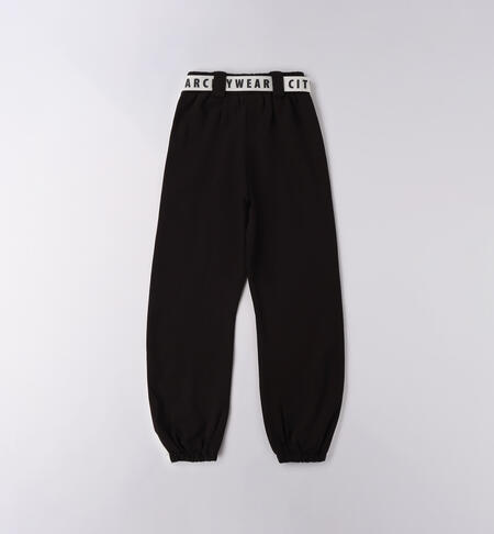 Pantaloni ragazza iDO NERO-0658