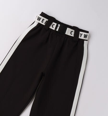 Pantaloni ragazza iDO NERO-0658