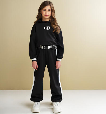 Pantaloni ragazza iDO NERO