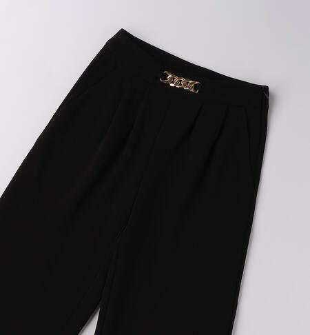 Pantaloni ragazza iDO NERO-0658
