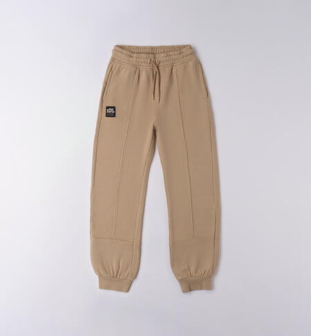 Pantaloni ragazzo 100% cotone BEIGE