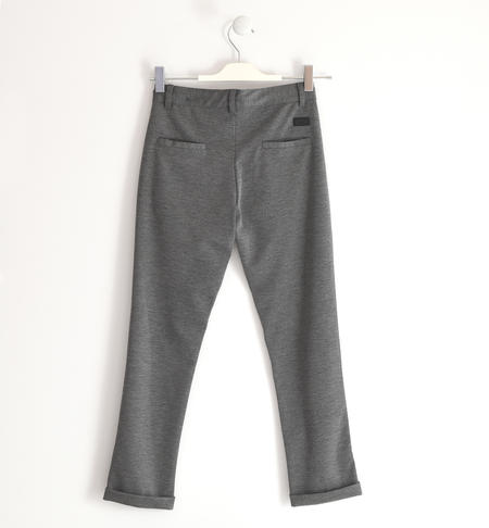 Regular fit boy¿s trousers  from 8 to 16 years by iDO GRIGIO MELANGE SCURO-8994