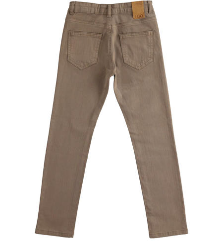Regular fit boy¿s trousers  from 8 to 16 years by iDO MARRONE SCURO-0871