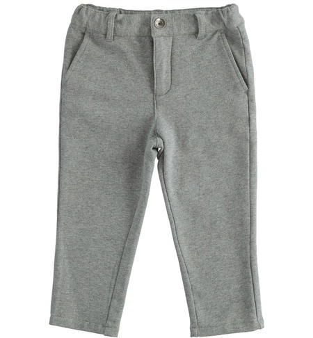 Pantaloni slim fit bambino - da 9 mesi a 8 anni iDO GRIGIO MELANGE-8970