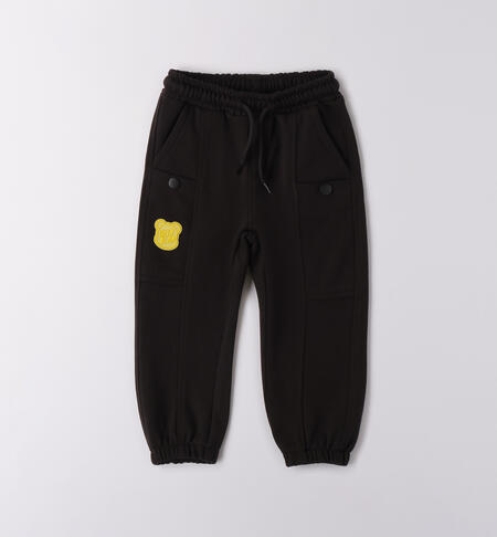 Pantaloni sportivi bambino NERO-0658
