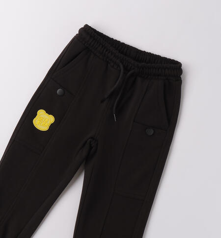 Pantaloni sportivi bambino NERO-0658