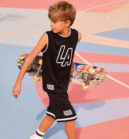 Boys' sports trousers BLACK