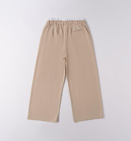 Pantaloni sportivi per ragazza BEIGE-0411