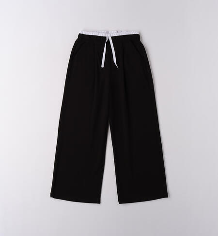 Pantaloni sportivi per ragazza NERO