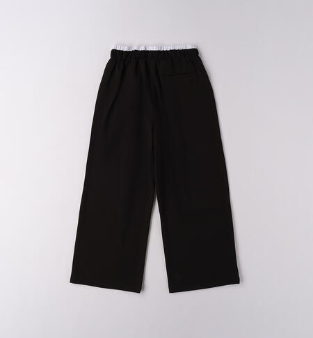 Pantaloni sportivi per ragazza NERO-0658