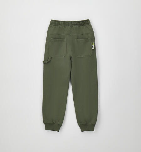 Pantaloni sportivi per ragazzo VERDE MILITARE-5554