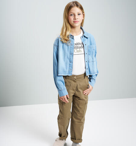 Pantaloni sportivi ragazza VERDE
