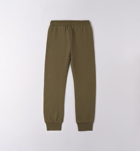 Pantaloni sportivi ragazzo VERDE SALVIA-4951