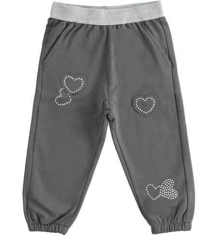 Girls tracksuit trousers from 9 months to 8 years iDO GRIGIO-0567