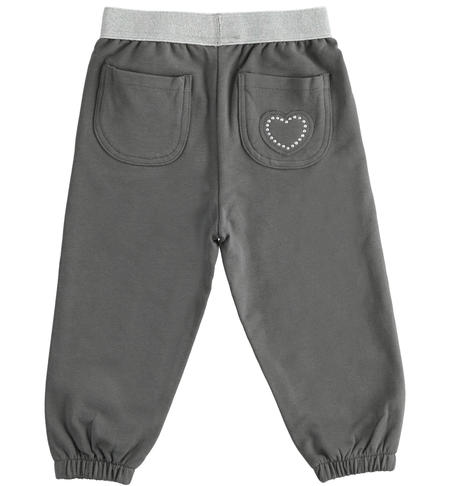 Girls tracksuit trousers from 9 months to 8 years iDO GRIGIO-0567