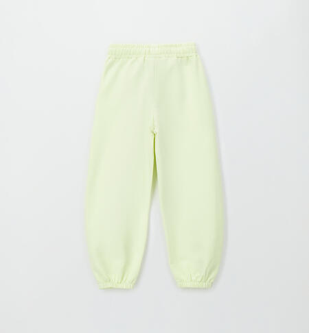 Pantaloni tuta bambina GIALLO CHIARO -1413