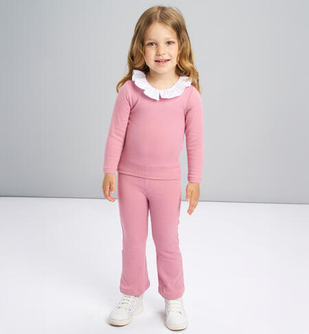 Pantaloni tuta bambina iDO ROSA ANTICO-2748