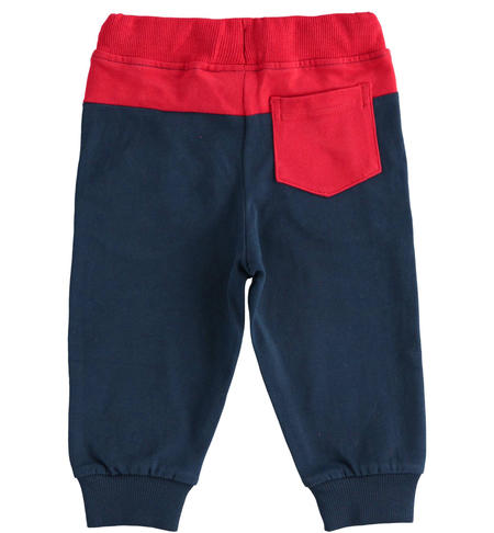 Cotton tracksuit trousers for boys from 9 months to 8 years iDO NAVY-3885