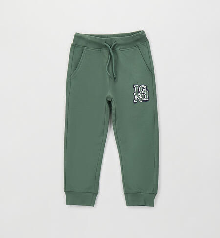 Pantaloni tuta bambino VERDE MILITARE-4717