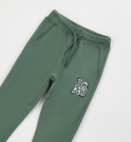 Pantaloni tuta bambino VERDE MILITARE-4717
