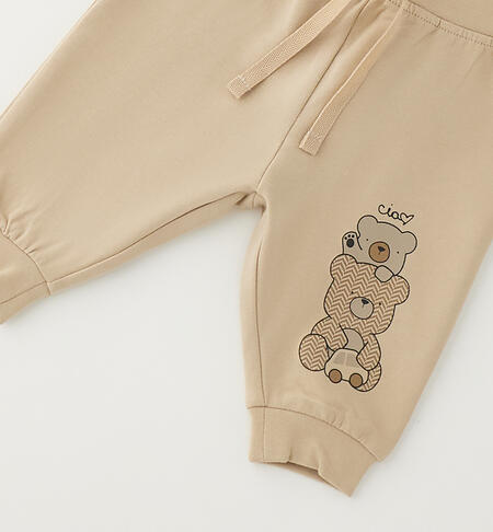 Pantaloni tuta bimbo BEIGE-0471