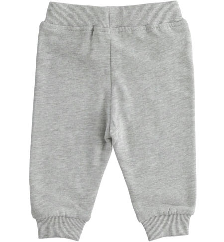 Baby sweatpants with elastic from 1 to 24 months iDO GRIGIO MELANGE-8992