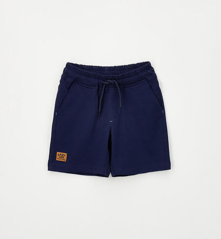 Short tracksuit bottoms for boys BLUE