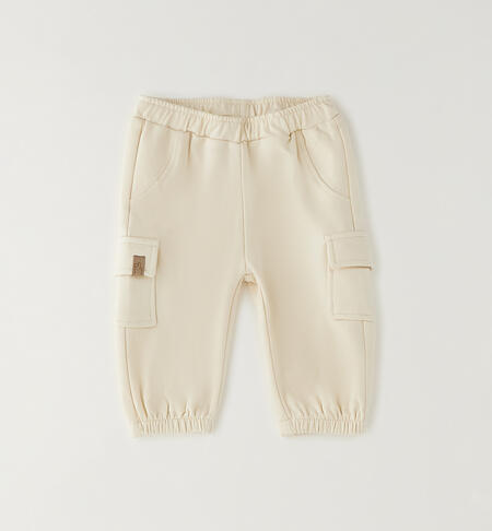 Pantaloni tuta neonata BEIGE
