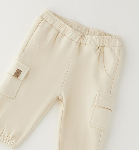 Pantaloni tuta neonata BEIGE-0151