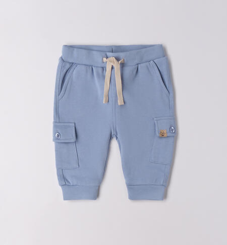 Pantaloni tuta neonato AZZURRO-3814
