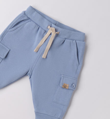 Pantaloni tuta neonato AZZURRO-3814