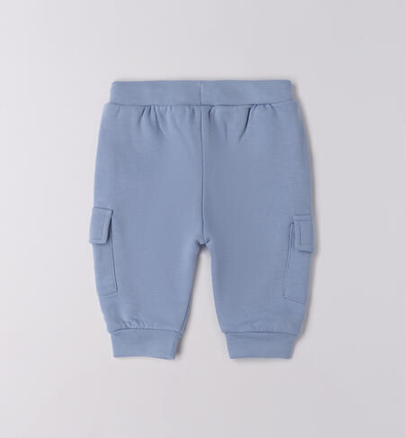 Pantaloni tuta neonato AZZURRO-3814