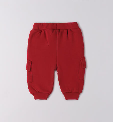 Pantaloni tuta neonato ROSSO-2259