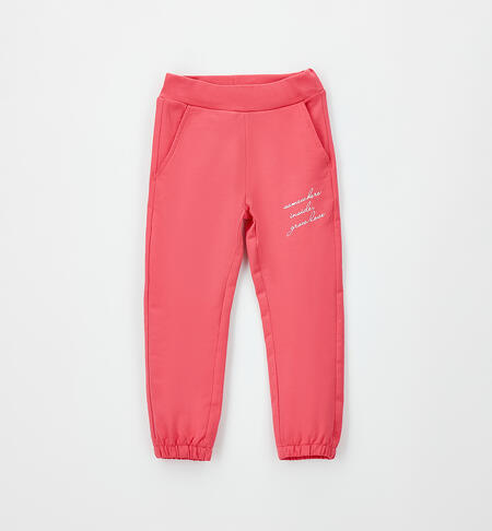 Tracksuit bottoms for girls ORANGE