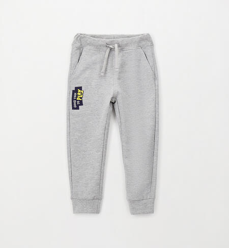Pantaloni tuta per bambino GRIGIO MELANGE-8992