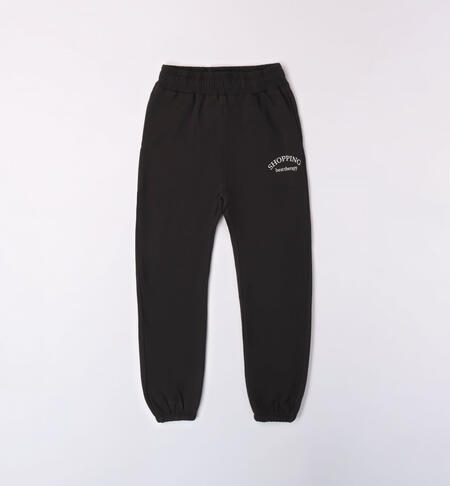 Pantaloni tuta per ragazza NERO