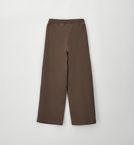 Pantaloni tuta ragazza MARRONE SCURO-0871