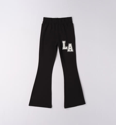 Pantaloni tuta ragazza NERO