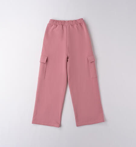 Pantaloni tuta ragazza ROSA ANTICO-2748